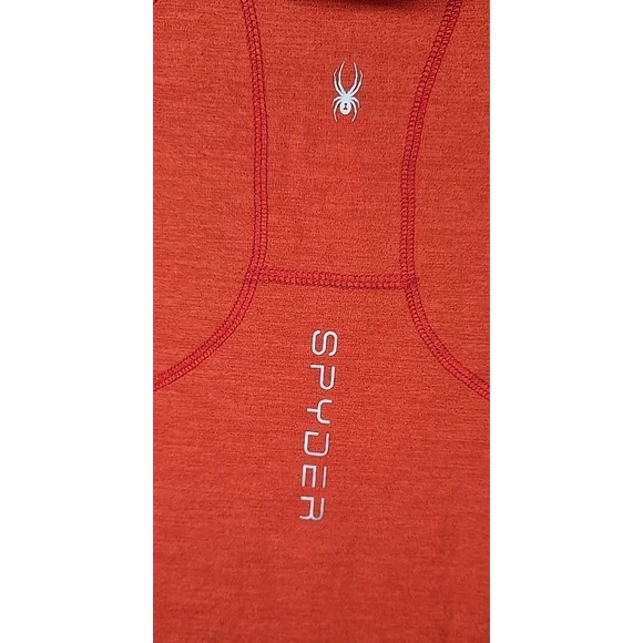 Spyder Swim Men's Large Red Shirt Rash Guard Surf Sand Sun Moisture Wicking - Picture 5 of 9